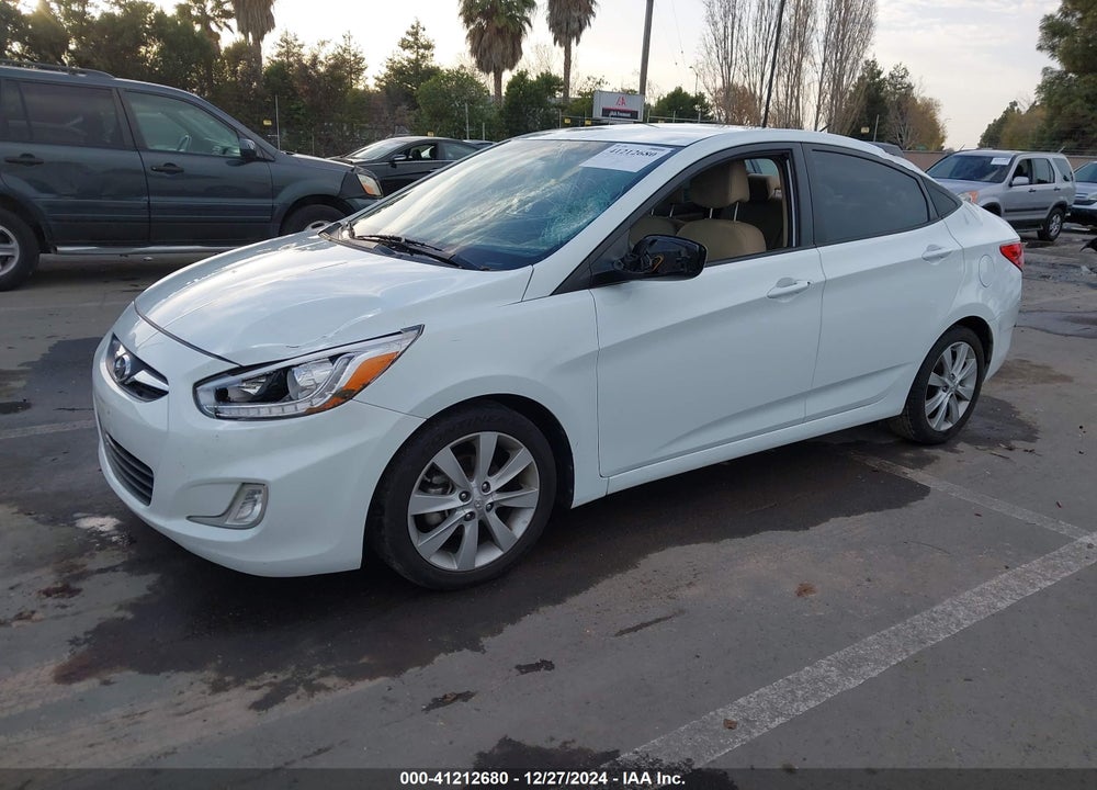 2014 HYUNDAI ACCENT GLS VIN: KMHCU4AE8EU747926