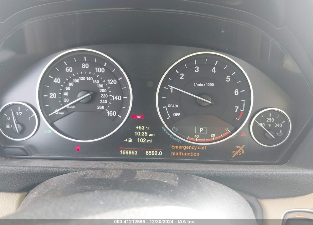 2014 BMW 320I VIN: WBA3B1G5XENT00506