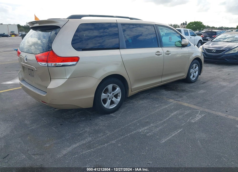2011 TOYOTA SIENNA LE V6 VIN: 5TDKK3DC0BS052737