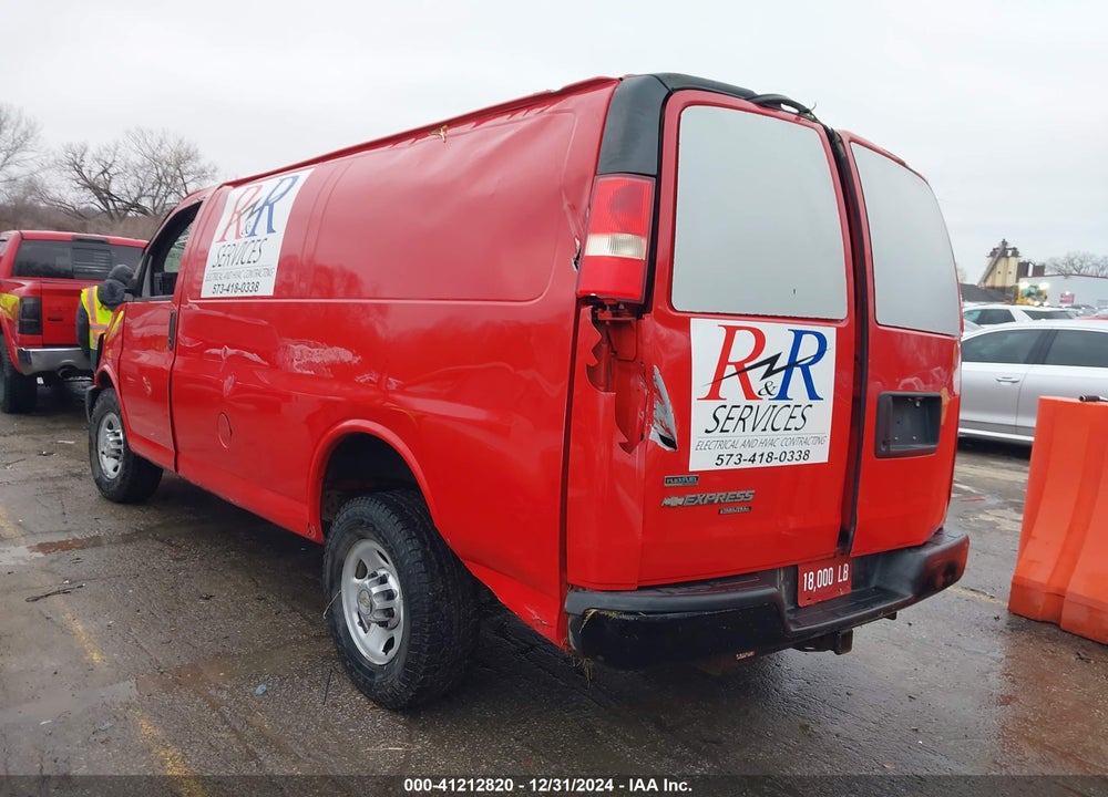 2012 CHEVROLET EXPRESS 3500 WORK VAN VIN: 1GCZGTCA8C1123021