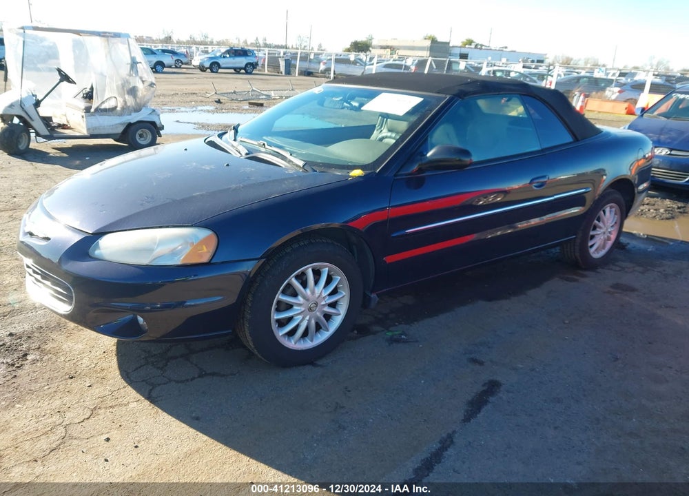 2002 CHRYSLER SEBRING LXI VIN: 1C3EL55R22N209932