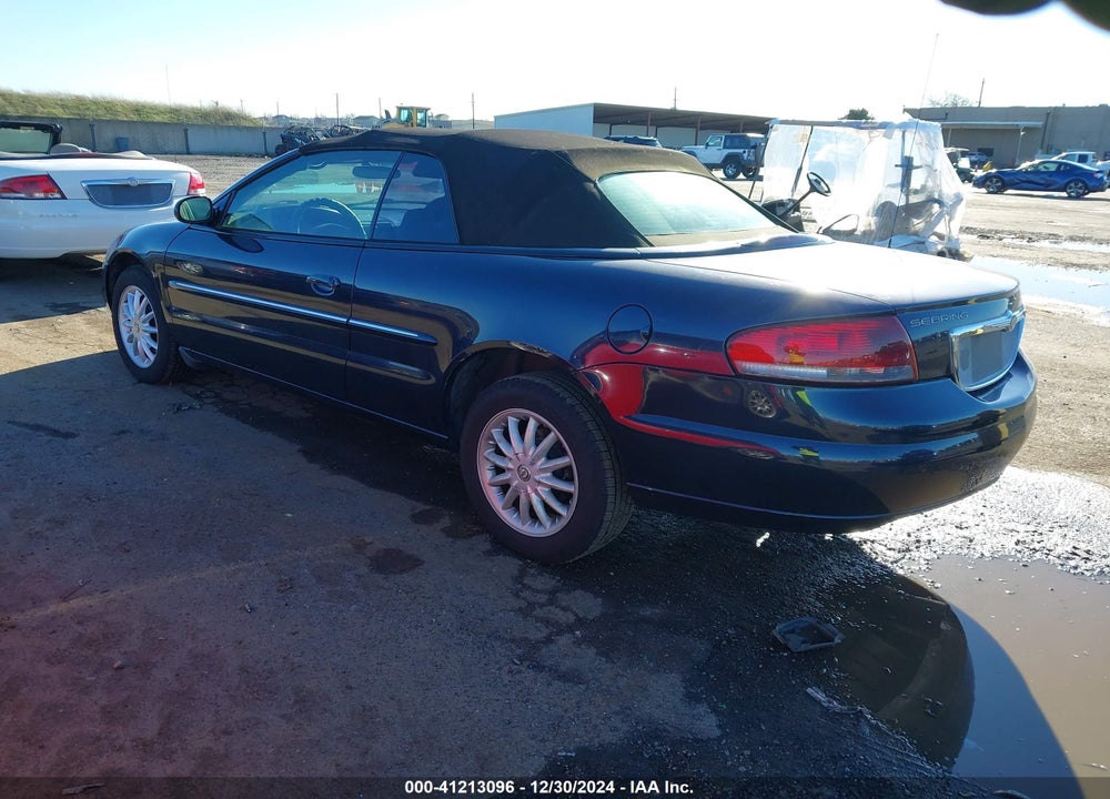 2002 CHRYSLER SEBRING LXI VIN: 1C3EL55R22N209932