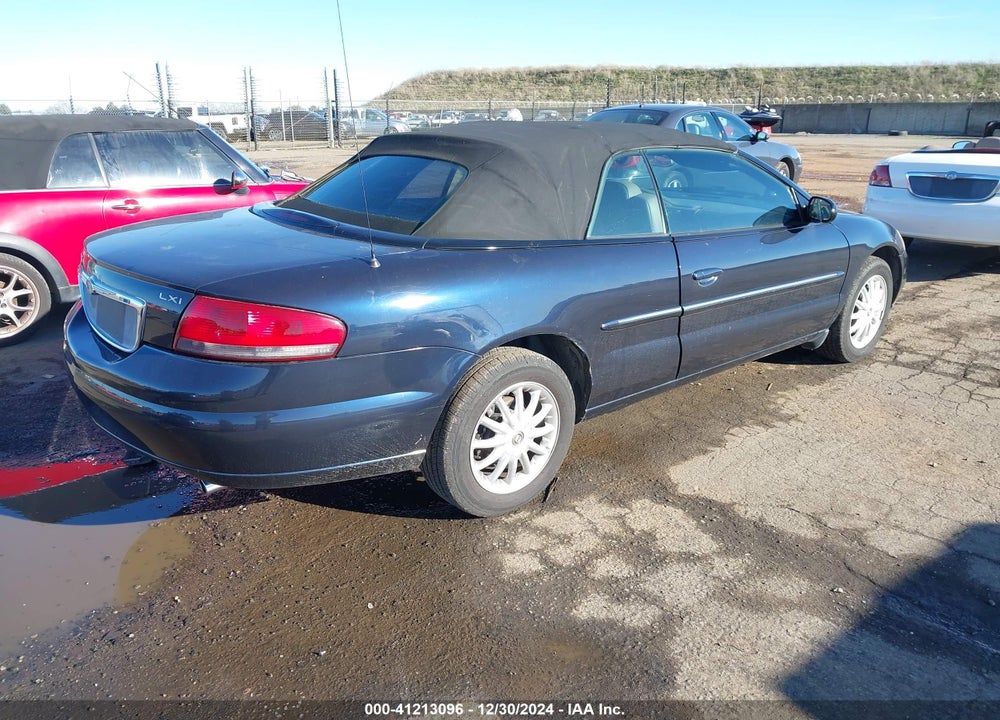2002 CHRYSLER SEBRING LXI VIN: 1C3EL55R22N209932