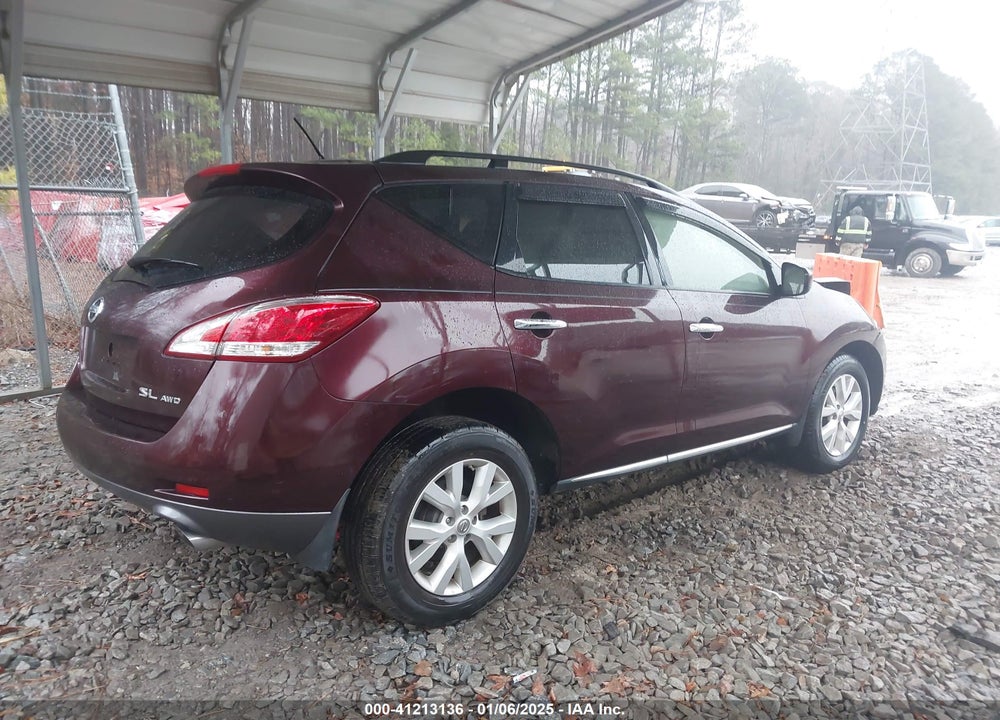 2014 NISSAN MURANO SL VIN: JN8AZ1MW1EW509019