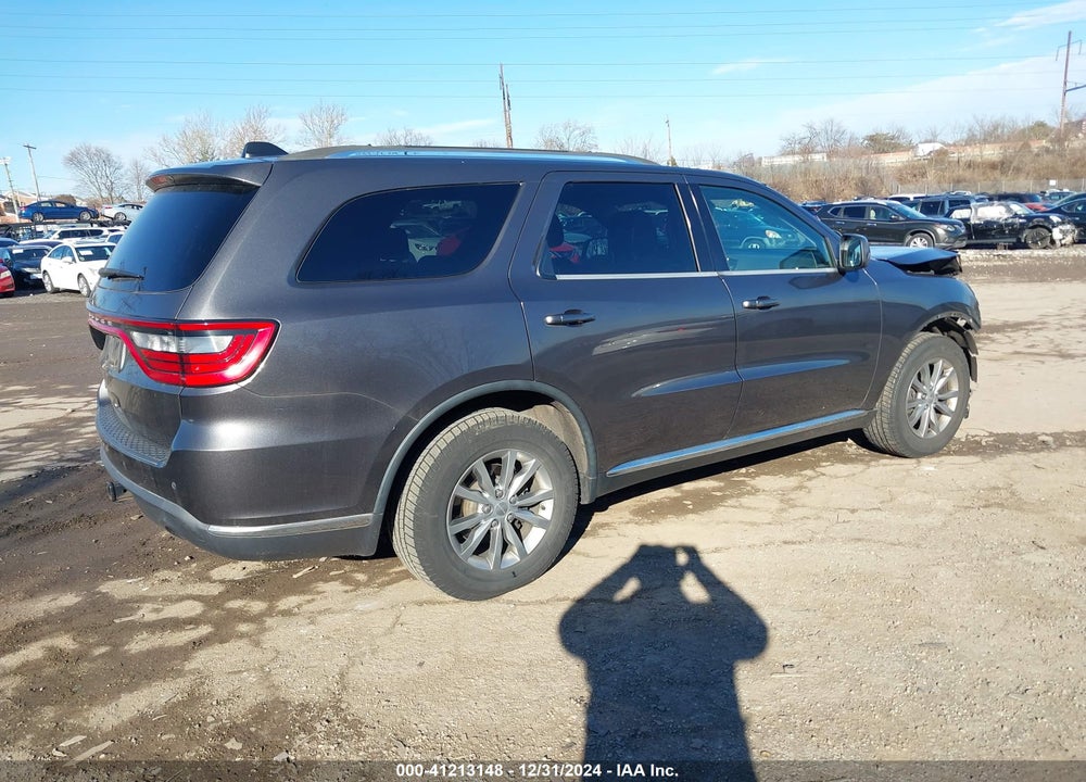 2016 DODGE DURANGO SXT VIN: 1C4RDJAG7GC484996