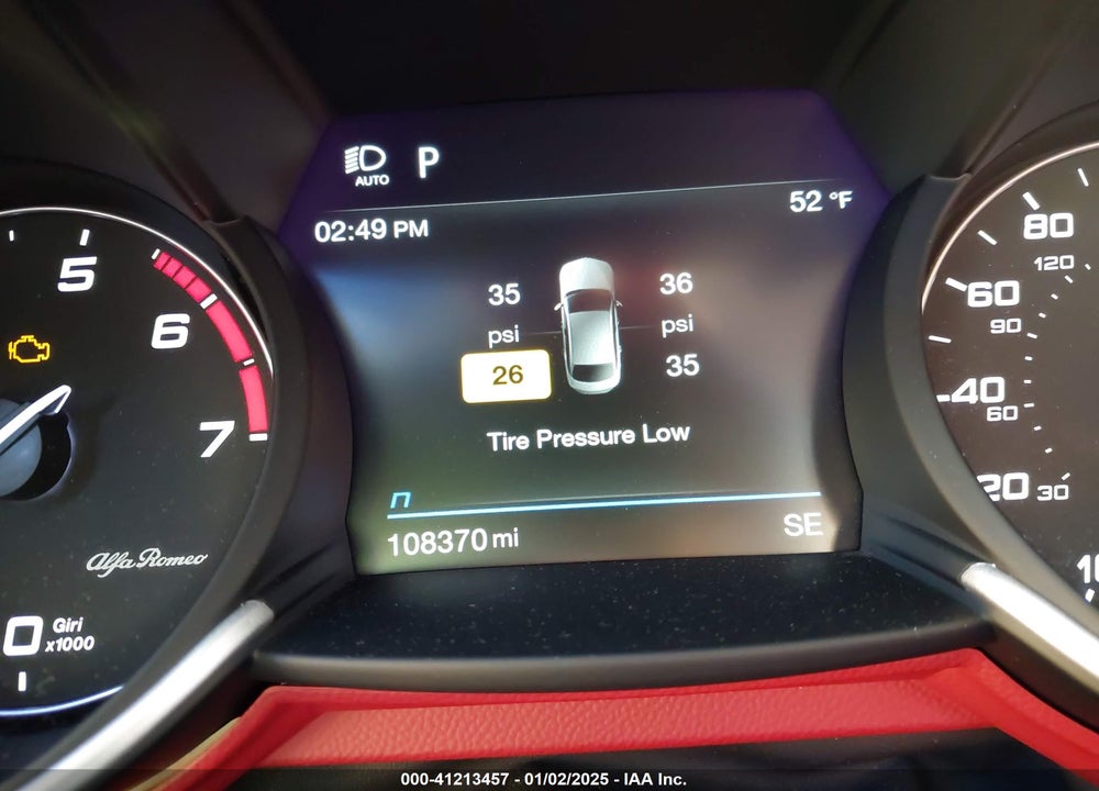 2020 ALFA ROMEO GIULIA RWD VIN: ZARFAMAN4L7626127