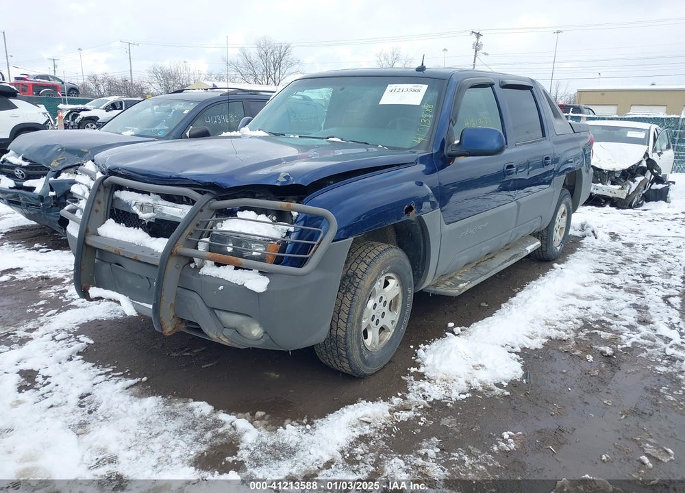 2002 CHEVROLET AVALANCHE 1500 VIN: 3GNEK13T72G347522