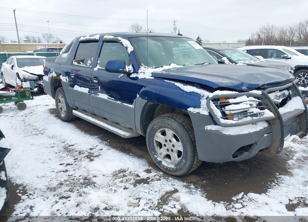 2002 CHEVROLET AVALANCHE 1500 VIN: 3GNEK13T72G347522