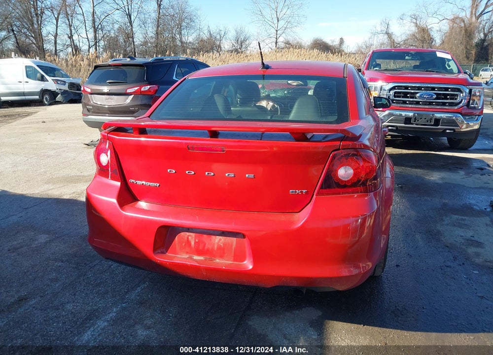2014 DODGE AVENGER SXT VIN: 1C3CDZCB9EN237538