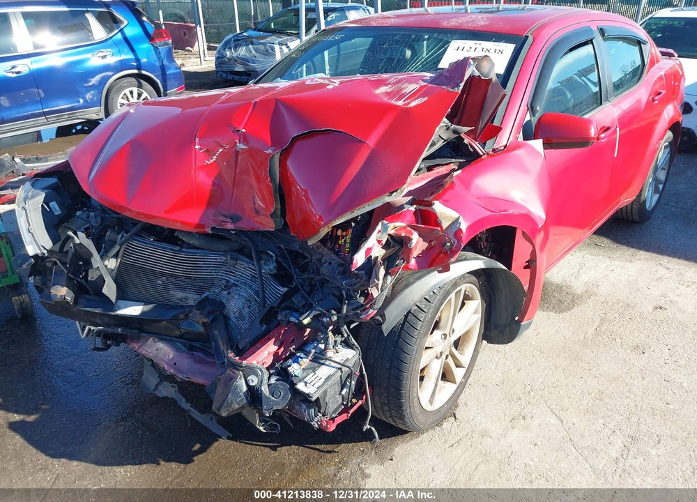 2014 DODGE AVENGER SXT VIN: 1C3CDZCB9EN237538