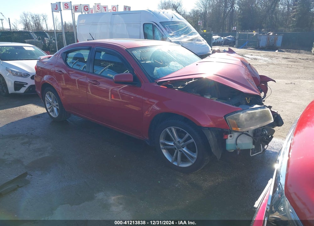2014 DODGE AVENGER SXT VIN: 1C3CDZCB9EN237538