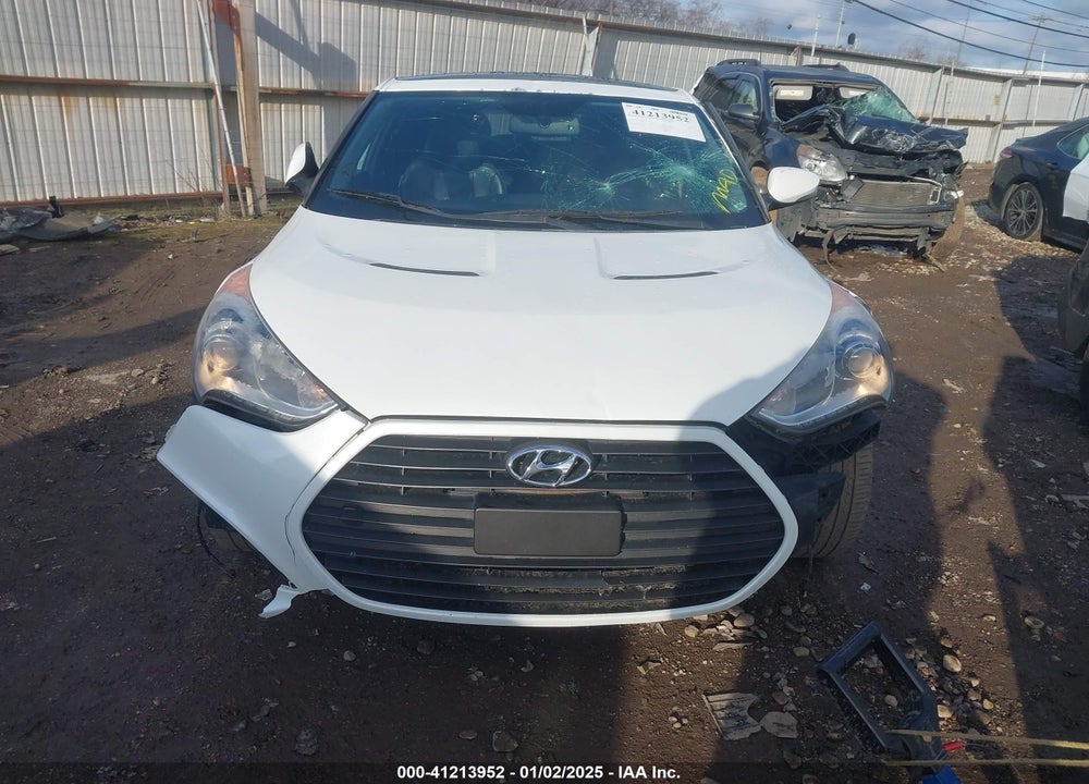 2013 HYUNDAI VELOSTER TURBO W/BLACK VIN: KMHTC6AE2DU119695