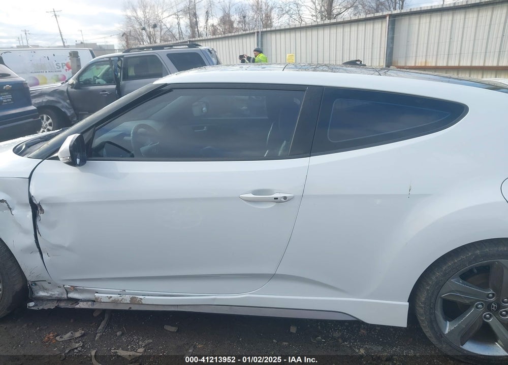 2013 HYUNDAI VELOSTER TURBO W/BLACK VIN: KMHTC6AE2DU119695