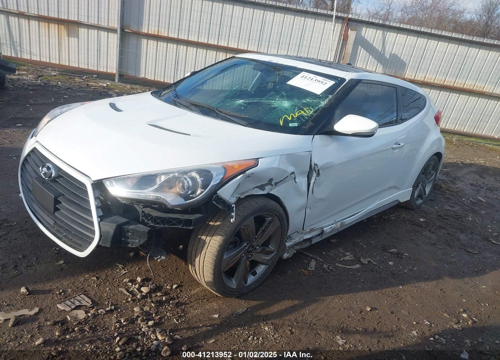 2013 HYUNDAI VELOSTER TURBO W/BLACK VIN: KMHTC6AE2DU119695