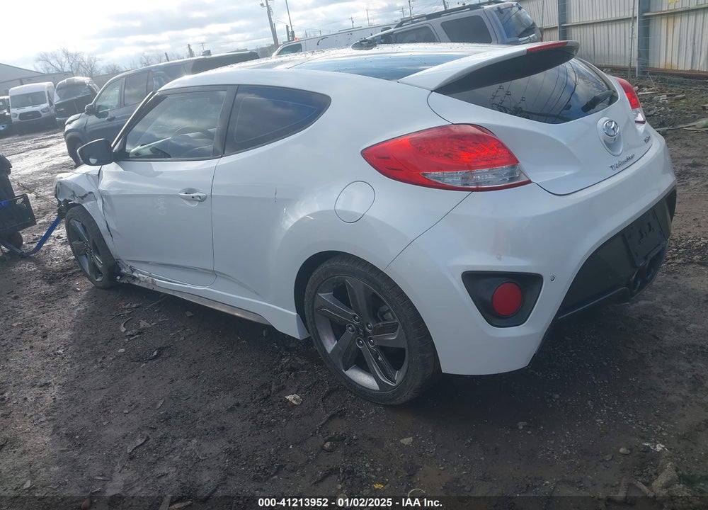 2013 HYUNDAI VELOSTER TURBO W/BLACK VIN: KMHTC6AE2DU119695