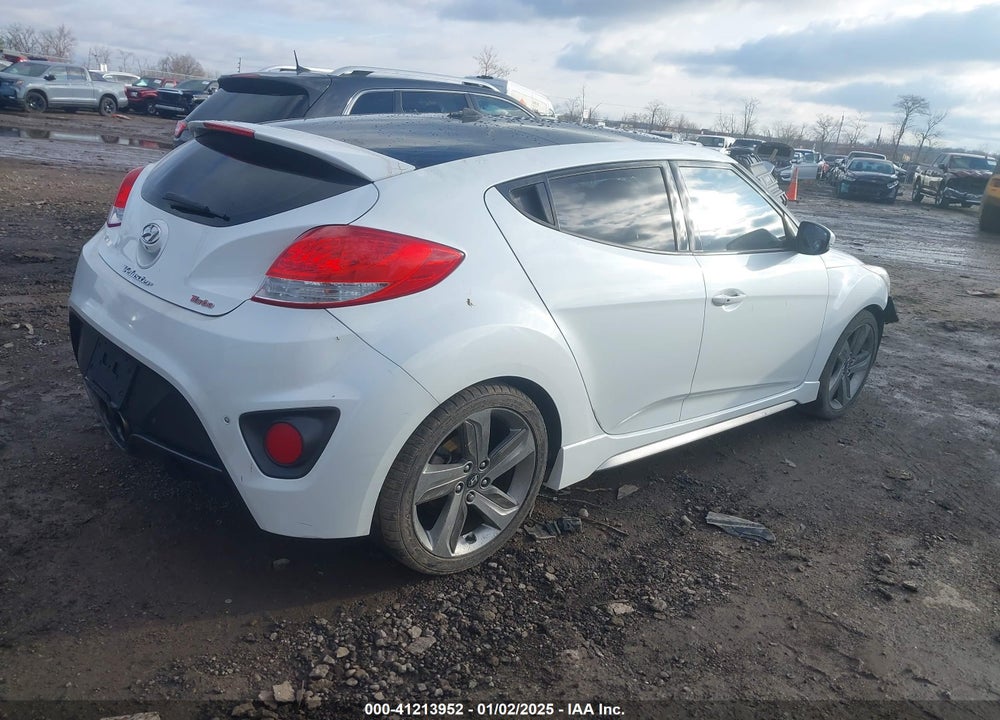 2013 HYUNDAI VELOSTER TURBO W/BLACK VIN: KMHTC6AE2DU119695