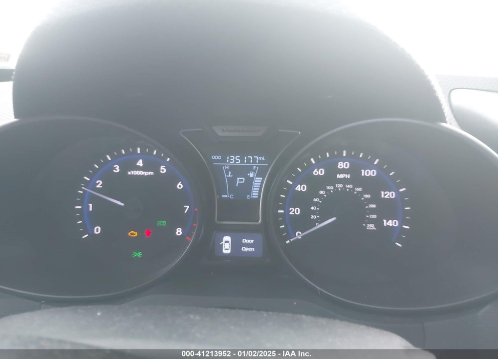 2013 HYUNDAI VELOSTER TURBO W/BLACK VIN: KMHTC6AE2DU119695
