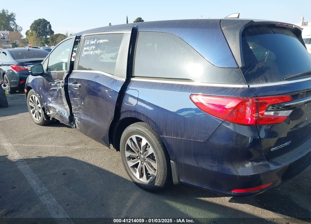 2022 HONDA ODYSSEY EX-L VIN: 5FNRL6H77NB013825