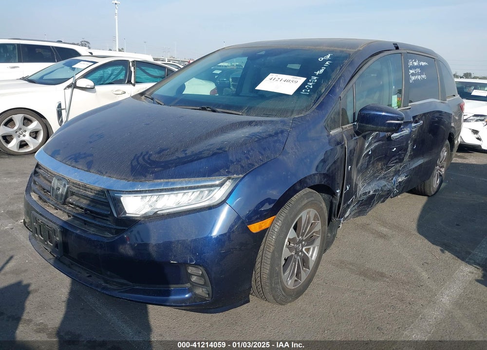 2022 HONDA ODYSSEY EX-L VIN: 5FNRL6H77NB013825