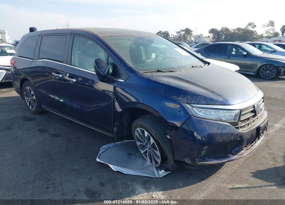 2022 HONDA ODYSSEY EX-L VIN: 5FNRL6H77NB013825