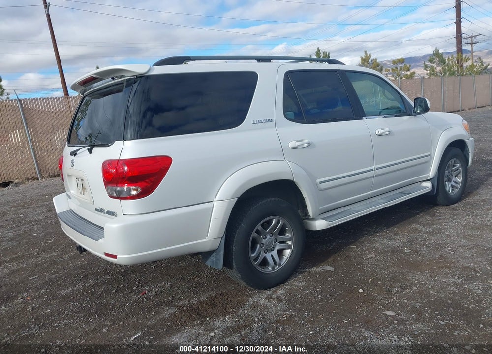 2005 TOYOTA SEQUOIA LIMITED V8 VIN: 5TDBT48AX5S256610