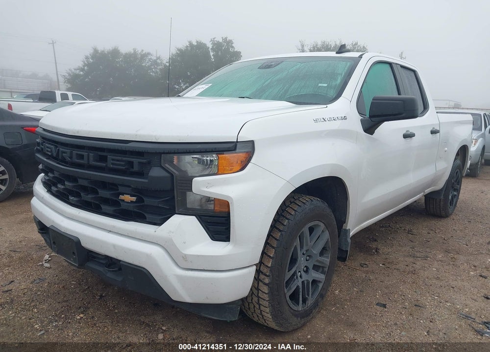2023 CHEVROLET SILVERADO 1500 2WD DOUBLE CAB STANDARD BED CUSTOM VIN: 1GCRABEKXPZ251107
