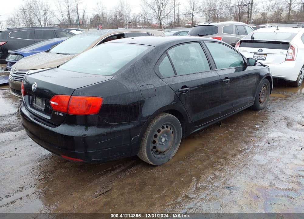 2012 VOLKSWAGEN JETTA 2.5L SE VIN: 3VWDP7AJ6CM363009