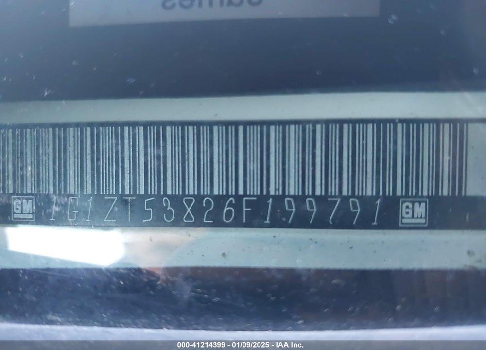 2006 CHEVROLET MALIBU VIN: 1G1ZT53826F199791