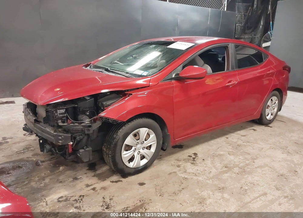 2016 HYUNDAI ELANTRA VIN: KMHDH4AEXGU652117