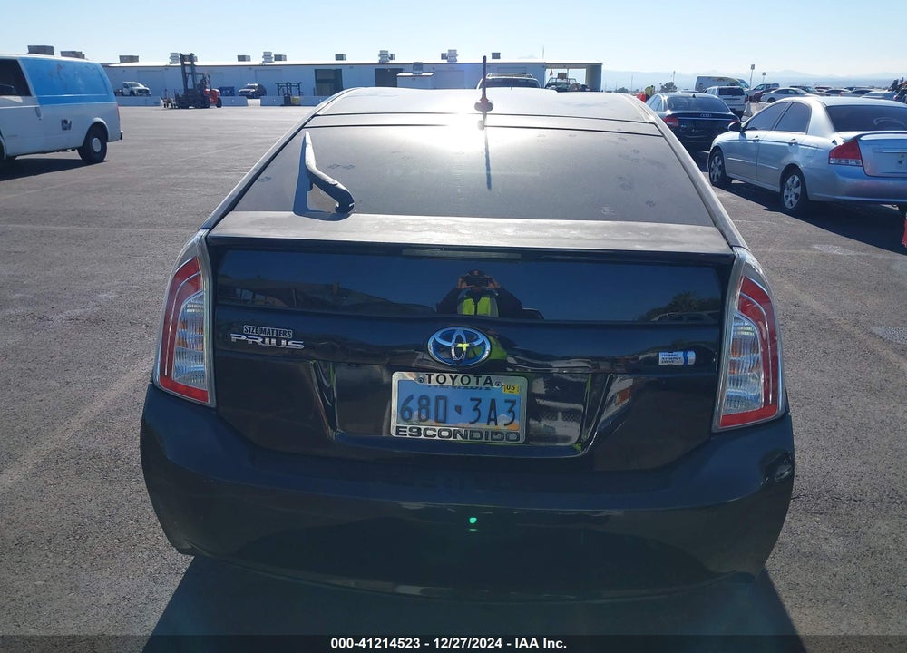 2013 TOYOTA PRIUS THREE VIN: JTDKN3DU6D5543595