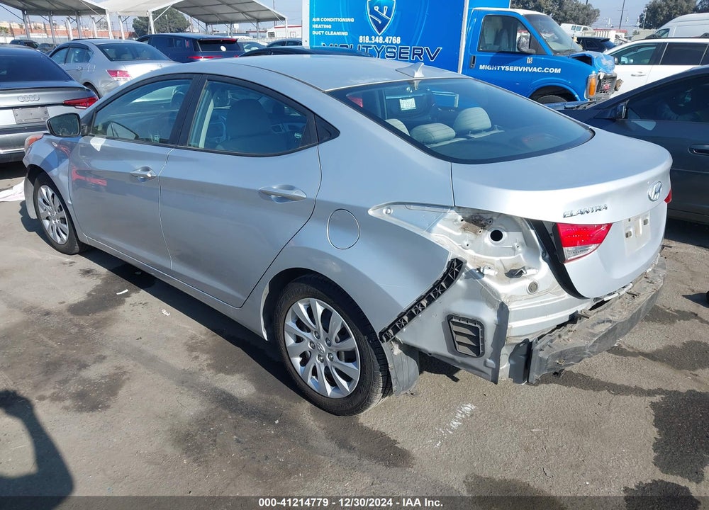2012 HYUNDAI ELANTRA GLS VIN: 5NPDH4AE4CH130642