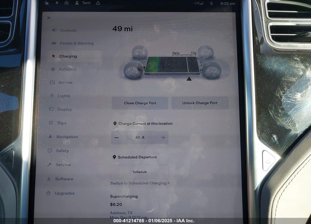 2016 TESLA MODEL S VIN: 5YJSA1E20GF128496