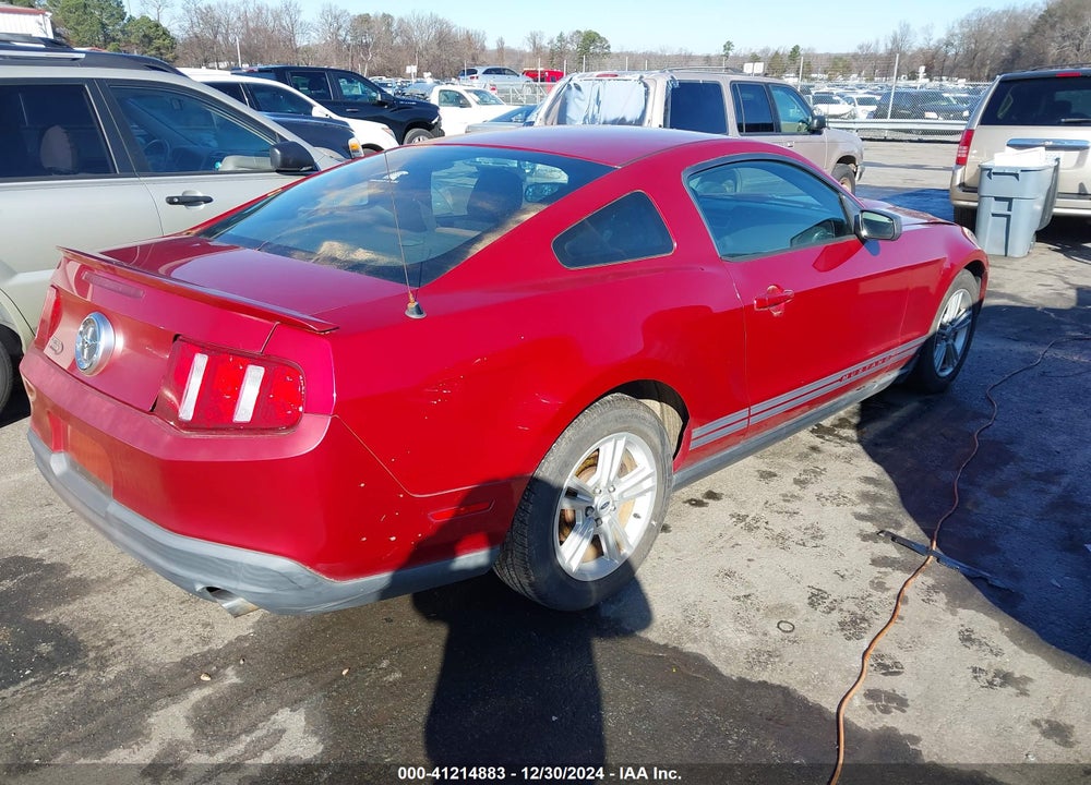2010 FORD MUSTANG V6 VIN: 1ZVBP8AN5A5159031