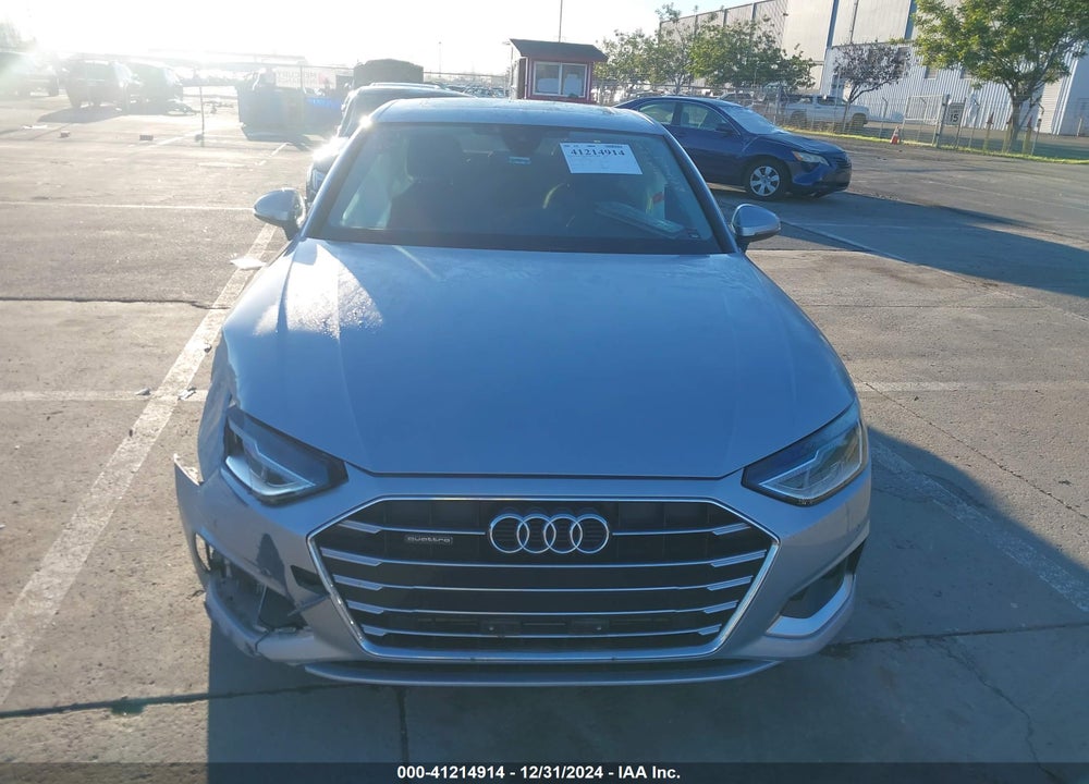 2021 AUDI A4 PREMIUM 40 TFSI QUATTRO S TRONIC VIN: WAUABAF41MA064608