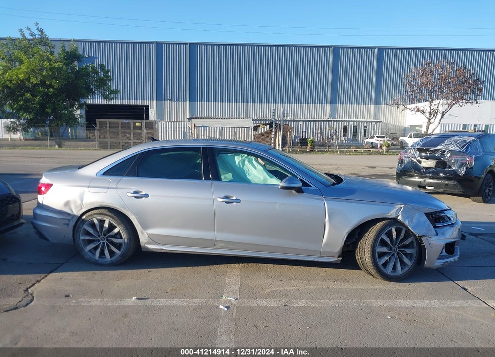 2021 AUDI A4 PREMIUM 40 TFSI QUATTRO S TRONIC VIN: WAUABAF41MA064608