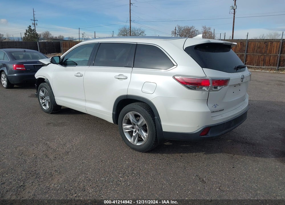 2015 TOYOTA HIGHLANDER LIMITED PLATINUM V6 VIN: 5TDDKRFH3FS208263