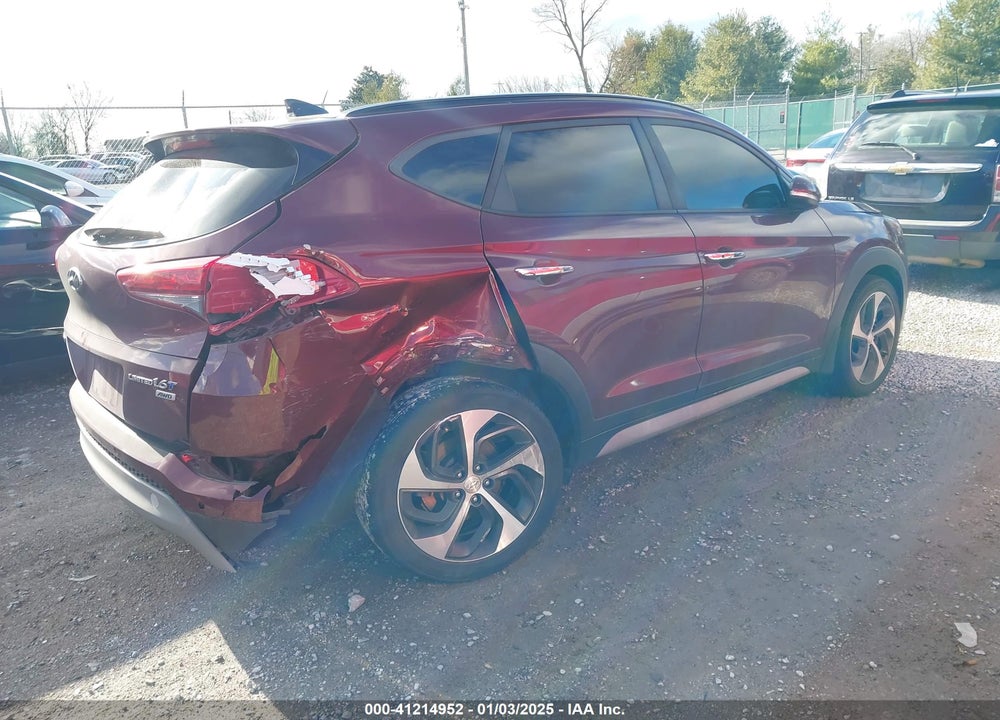 2017 HYUNDAI TUCSON LIMITED VIN: KM8J3CA25HU370390