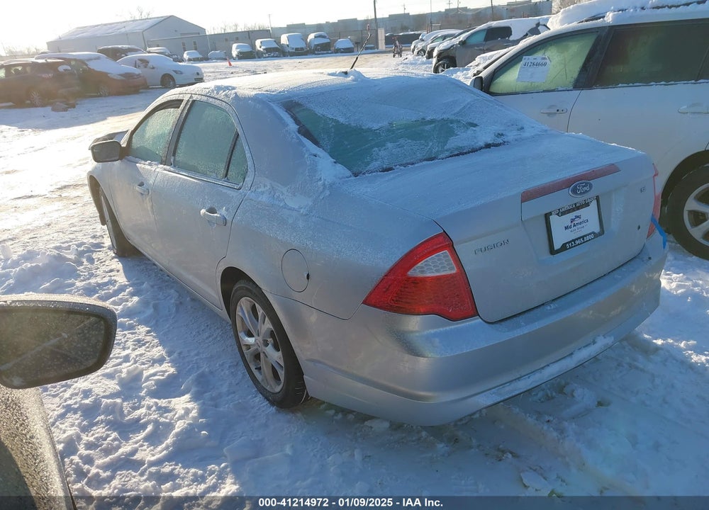 2012 FORD FUSION SE VIN: 3FAHP0HA9CR229640