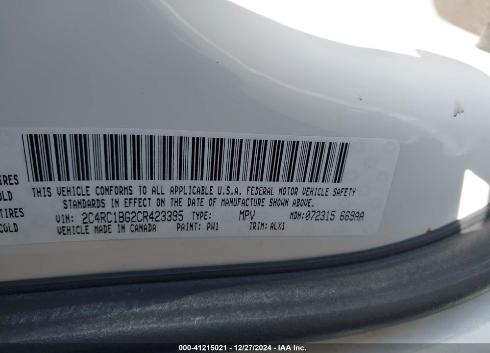 2012 CHRYSLER TOWN & COUNTRY TOURING VIN: 2C4RC1BG2CR423395