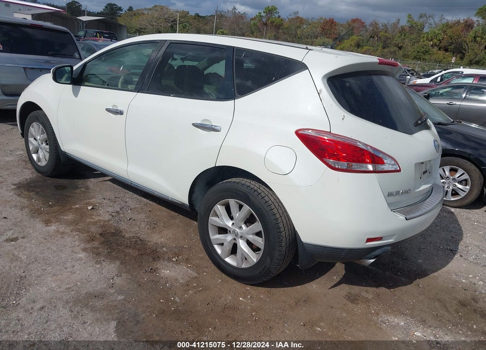 2011 NISSAN MURANO S VIN: JN8AZ1MU6BW055294
