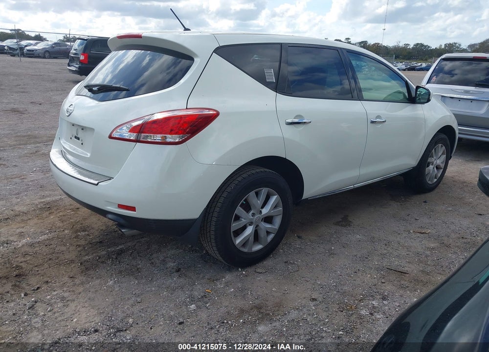 2011 NISSAN MURANO S VIN: JN8AZ1MU6BW055294