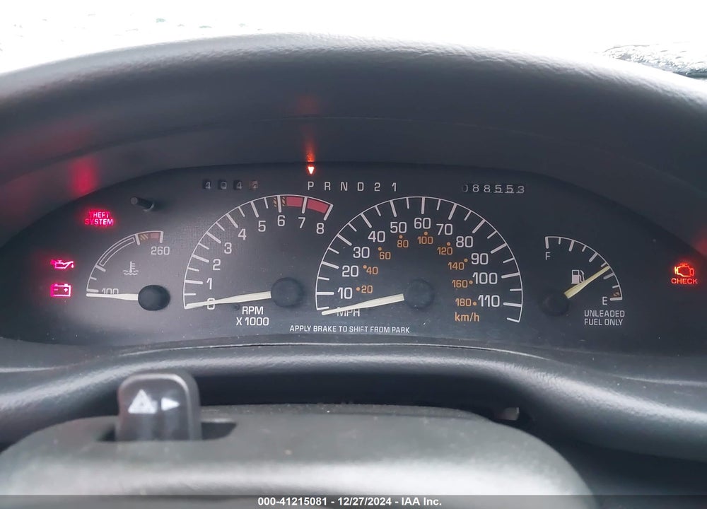 1997 PONTIAC SUNFIRE SE CMI VIN: 1G2JB1244V7539437