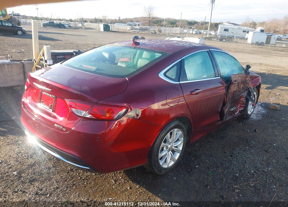 2015 CHRYSLER 200 C VIN: 1C3CCCCB9FN582263
