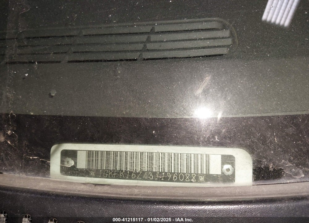 2003 GMC YUKON XL 1500 SLE/SLT VIN: 1GKFK16Z43J196088