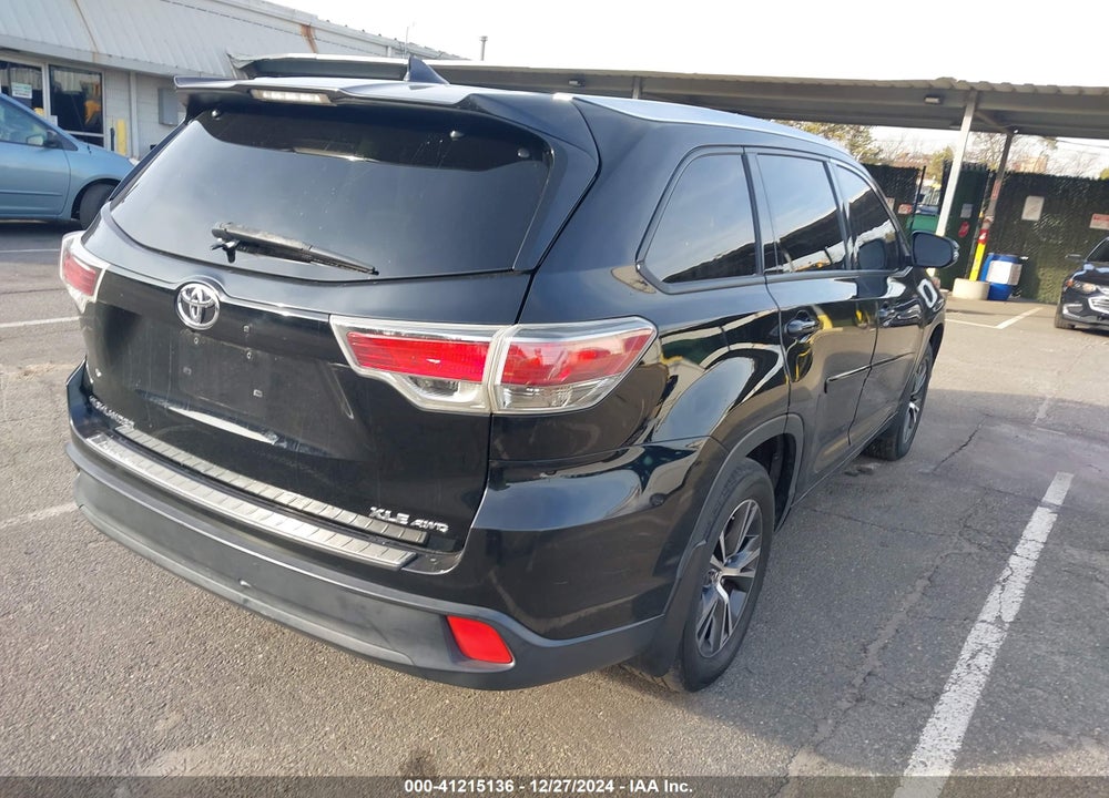 2016 TOYOTA HIGHLANDER XLE V6 VIN: 5TDJKRFH5GS254410