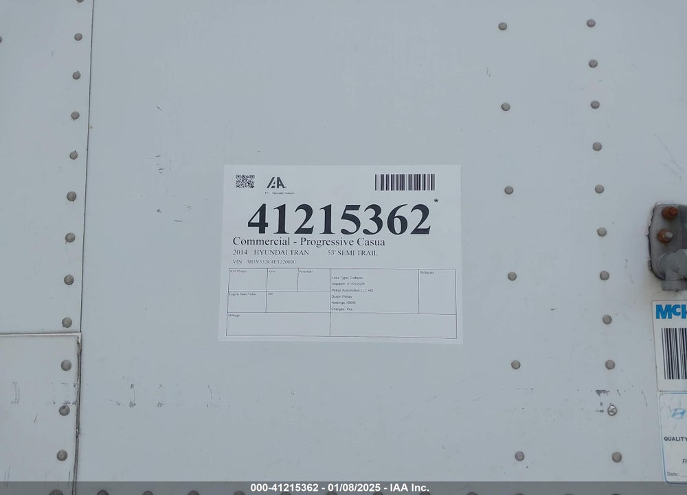 2014 HYUNDAI TRANSLEAD INC --- VIN: 3H3V532C4ET220030