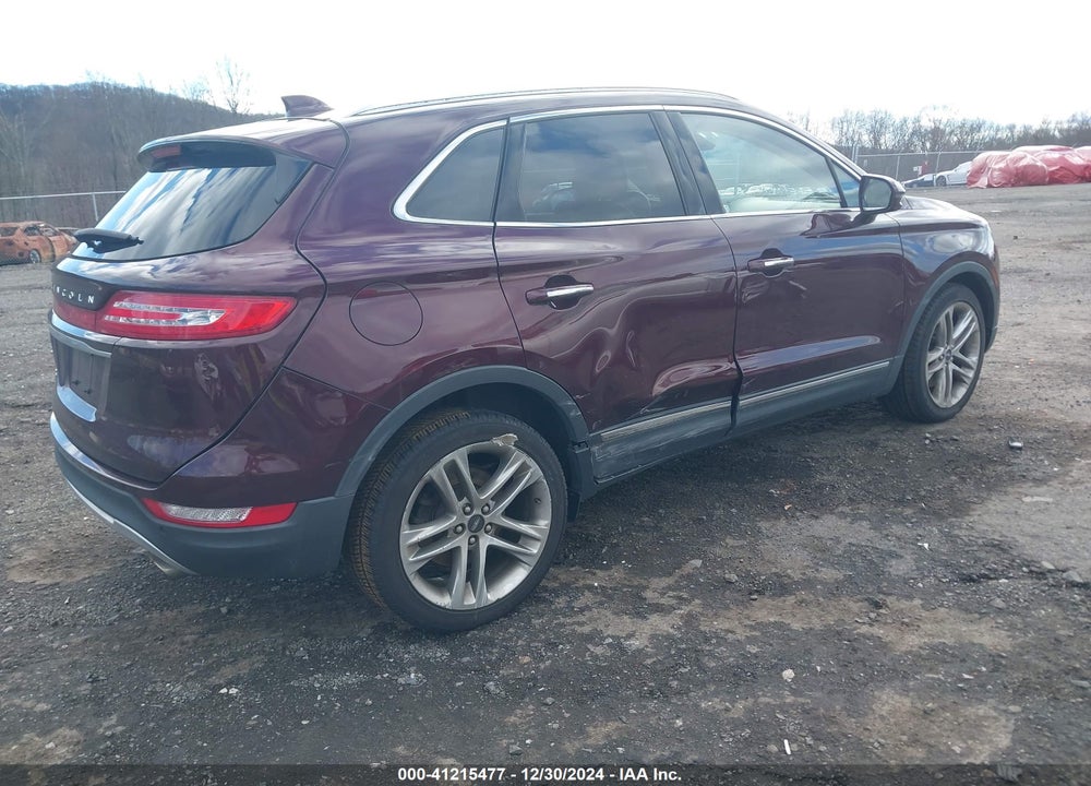 2019 LINCOLN MKC RESERVE VIN: 5LMCJ3D90KUL01456