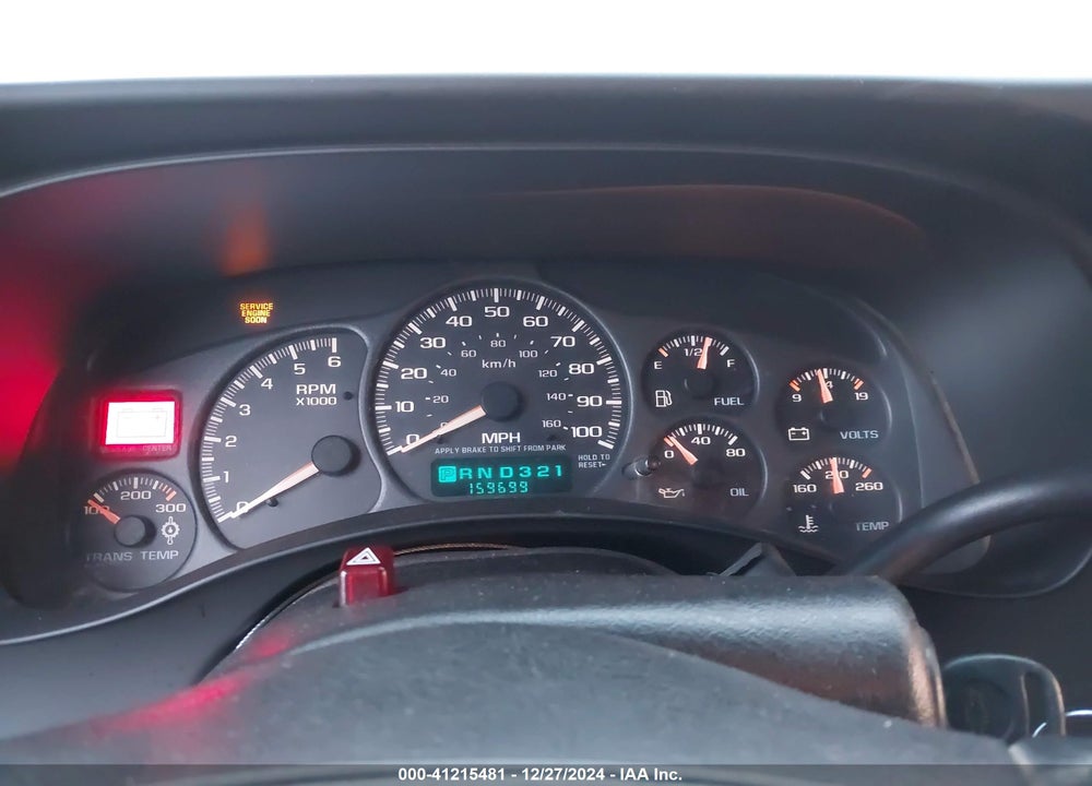 2002 CHEVROLET SILVERADO 1500HD LS VIN: 1GCGK13UX2F210098