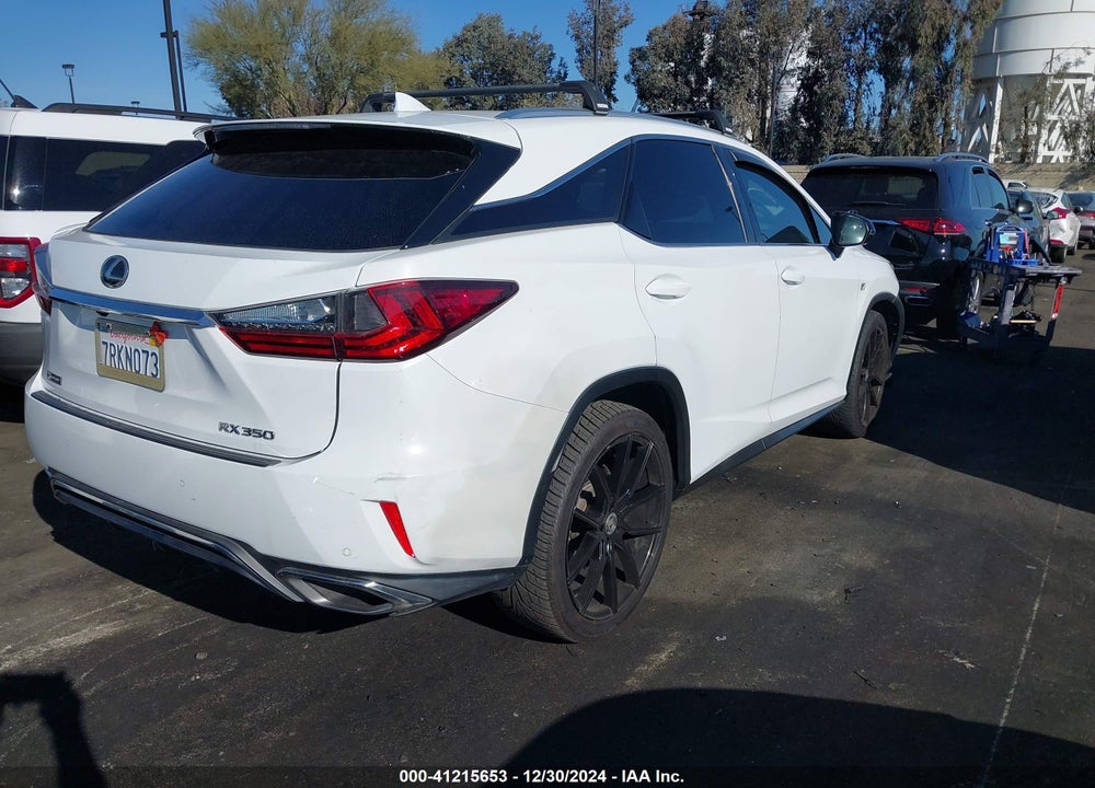 2016 LEXUS RX 350 F-SPORT VIN: 2T2BZMCA6GC008898