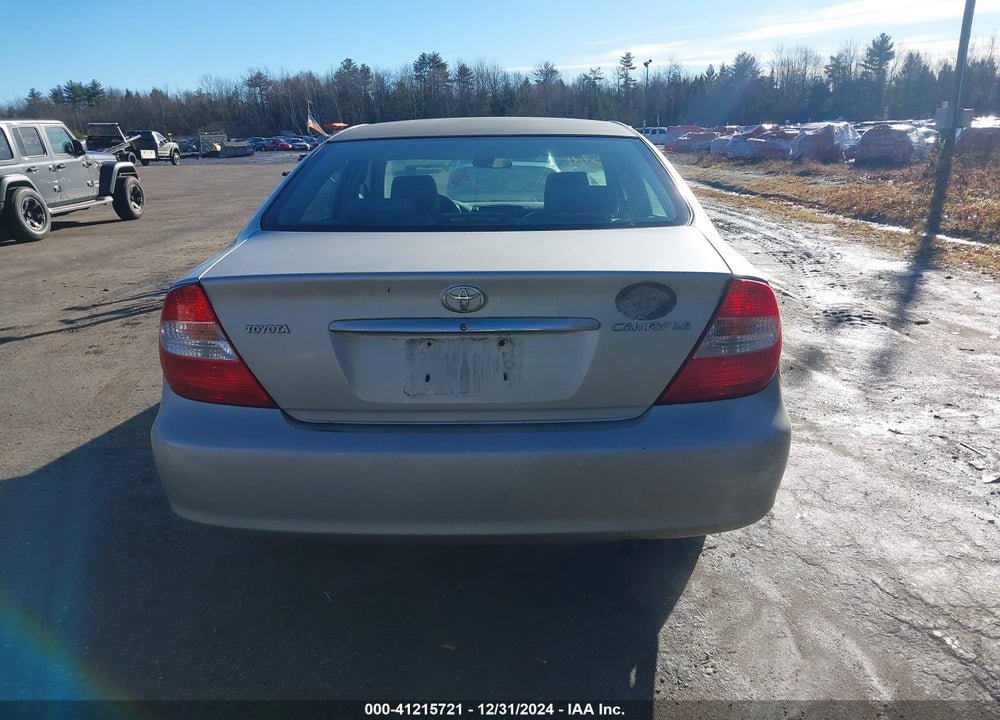 2004 TOYOTA CAMRY LE VIN: 4T1BE32K64U334568